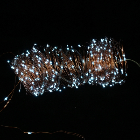 태양광 LED 100구 와이어 전구(10m) (백색)