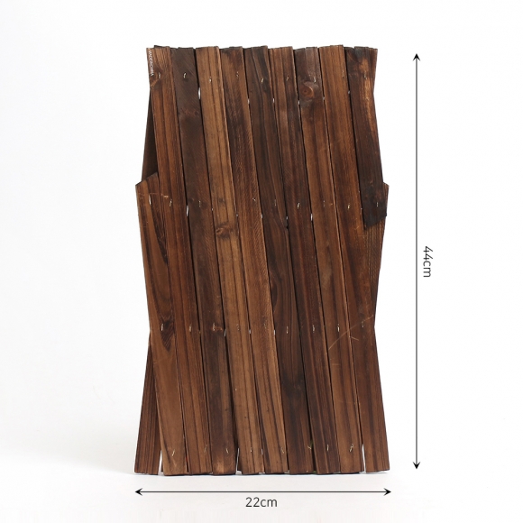 홈가드닝 자바라 나무 울타리(44x22cm) (우드)