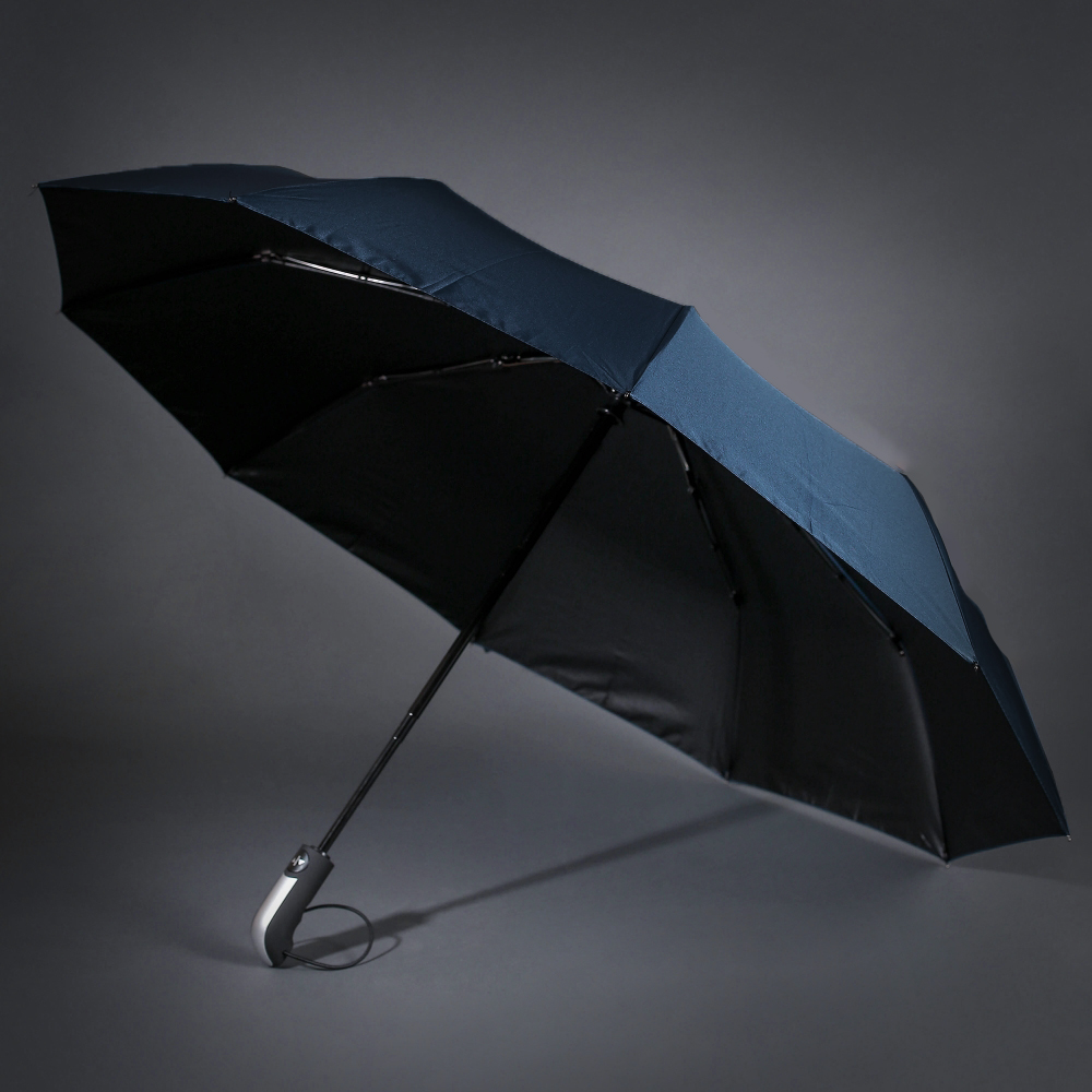 Oce 완전자동 3단 접이식 방풍 우산 10살대 네이비 살많은양산대용 SUNSHADE 썬쉐이드