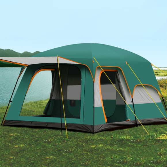 10인용 온가족캠핑 거실형 텐트(그린)