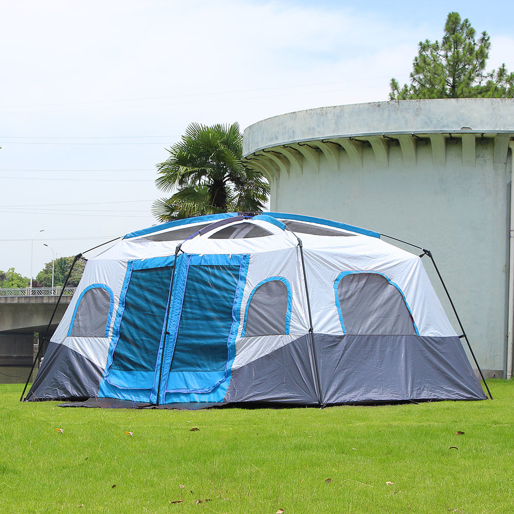 대형 거실형 12인용 지붕 방수 투룸 텐트 전자동 차광막 썬쉐이드 루프 플라이 탠트 해충 자외선 차단