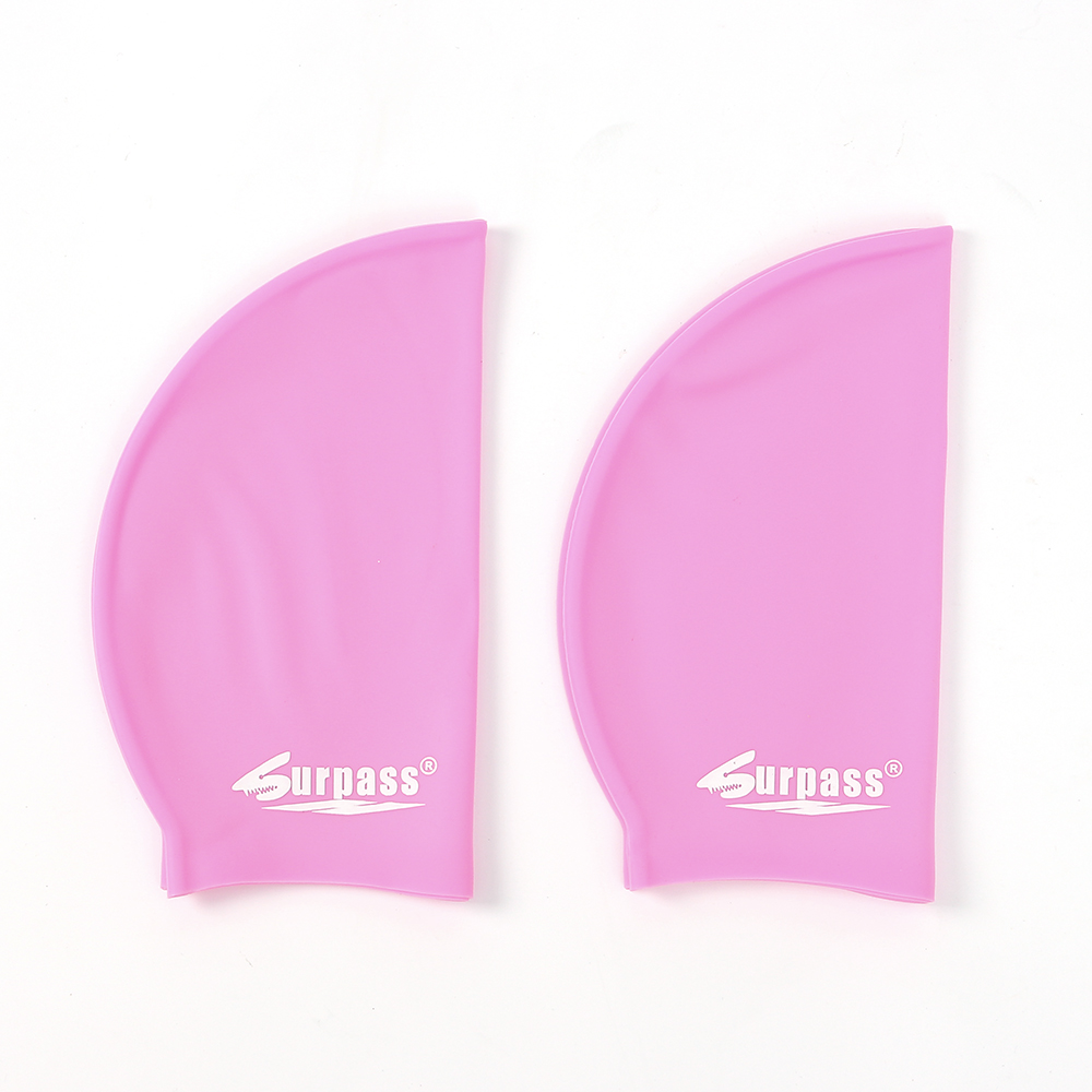 초보 선수 방수 수영 모자 스윔캡 핑크 2p 선수 수모 bathing cap 실리콘 머리캡