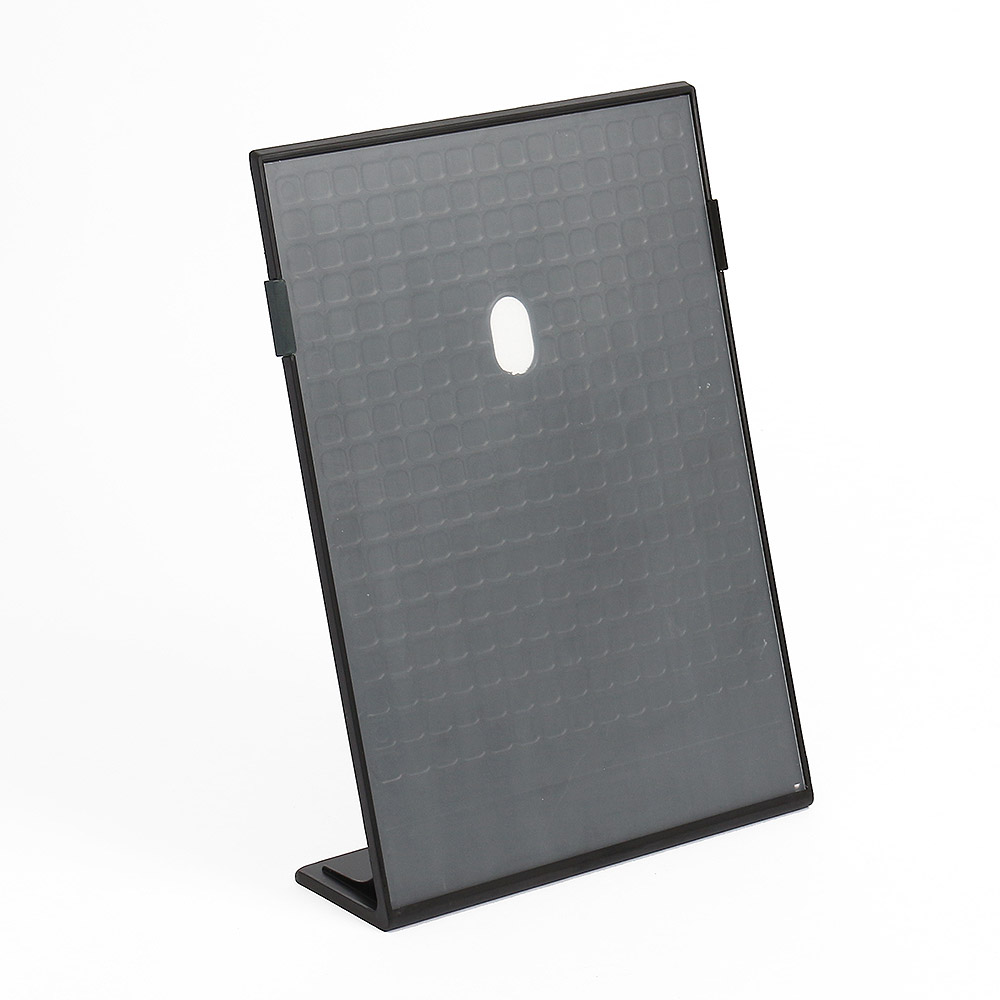 Oce 포스터 스탠드 테이블 메뉴판 꽂이 세로 블랙 A4 데스크안내판게시판 가격표종이꽂이 인포프레임