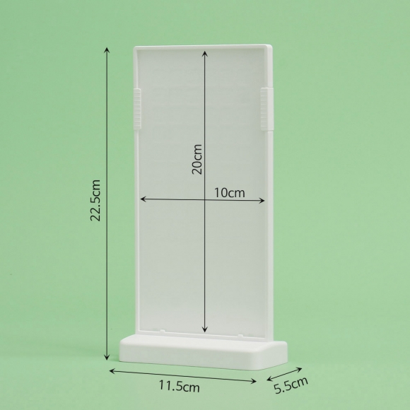 T자 세로형 아크릴 쇼케이스(10x20cm) (화이트)