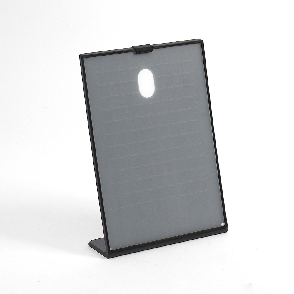 Oce 포스터 스탠드 테이블 메뉴판 꽂이 세로 블랙 A5 데스크 안내판 게시판 진열대 명판 POP 포켓 패드