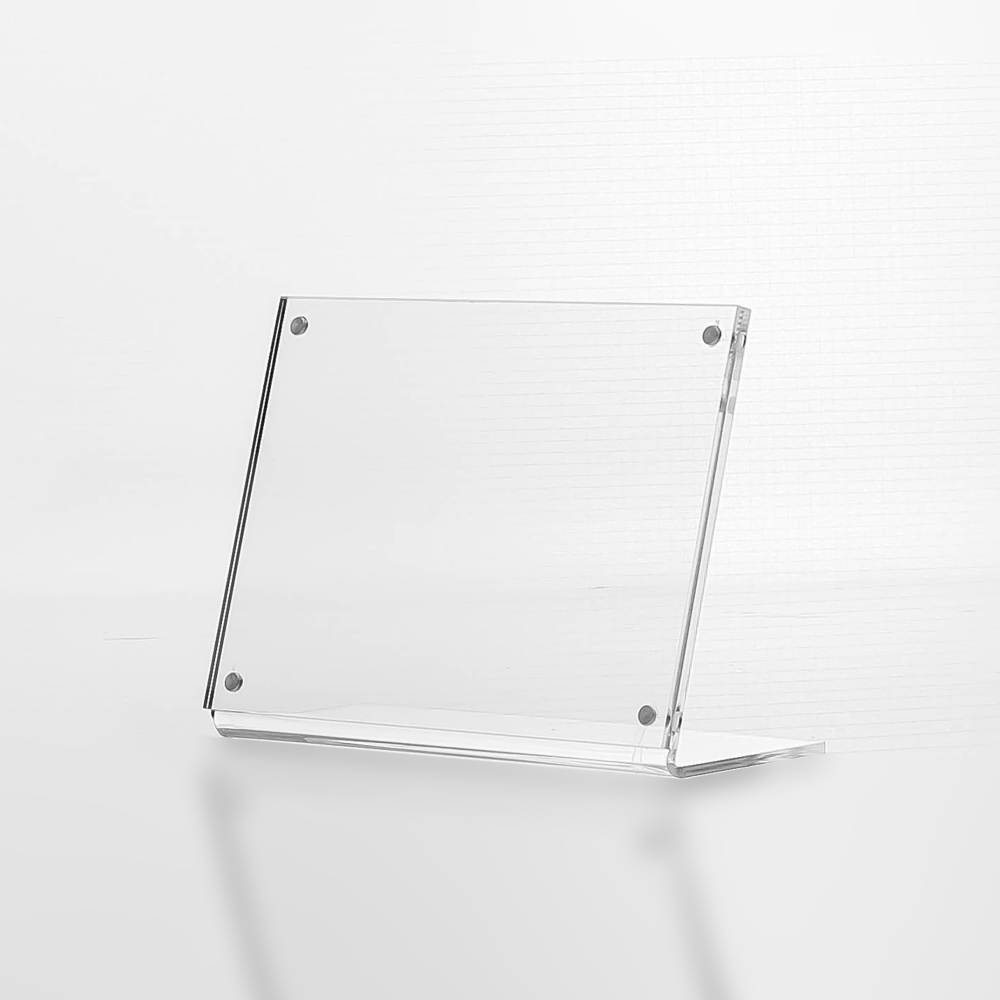Oce 포스터 스탠드 테이블 메뉴판 자석 꽂이 15x10cm 가로 전시물액자 아크릴메뉴판거치대 인포프레임