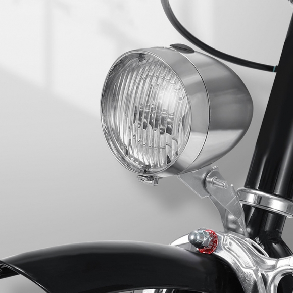 클래식 LED 자전거 전조등(실버)