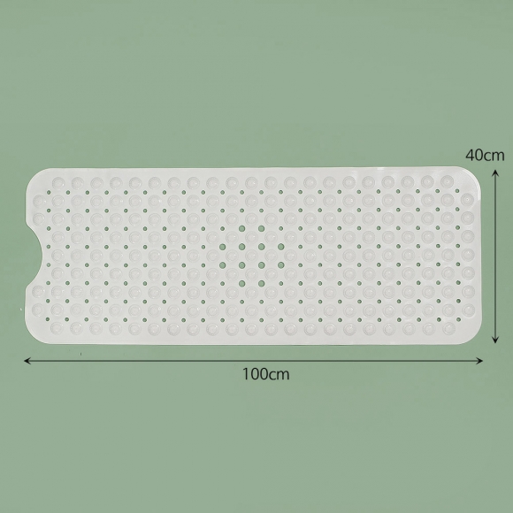 타일흡착 미끄럼방지 욕조 욕실매트(40x100cm) (화이트)
