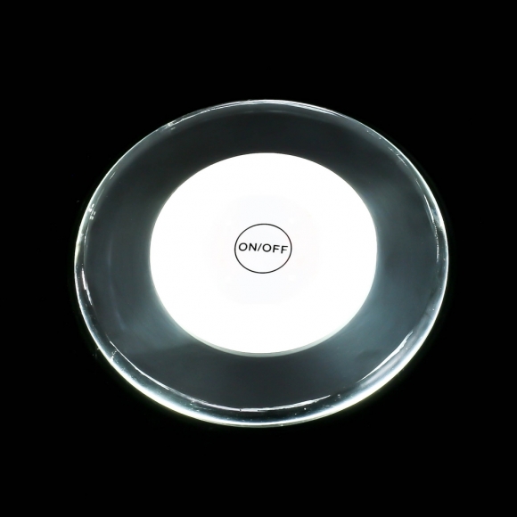 홈파티 원형 LED 컵받침(10x10cm) (퓨어화이트)