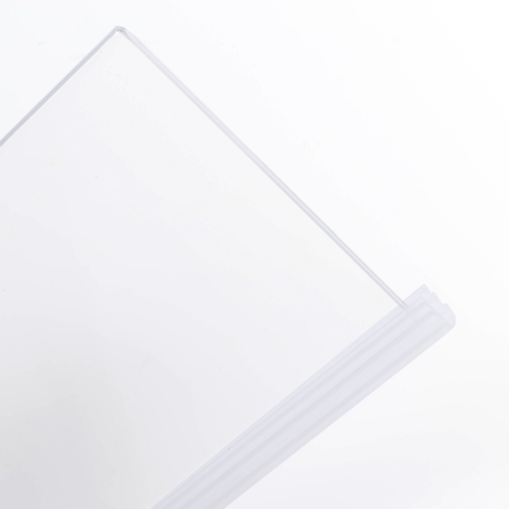 Oce 포스터 원목 스탠드 테이블 메뉴판 꽂이 20x10cm 가로 POP 포켓 패드 진열대 명판 전시물 액자