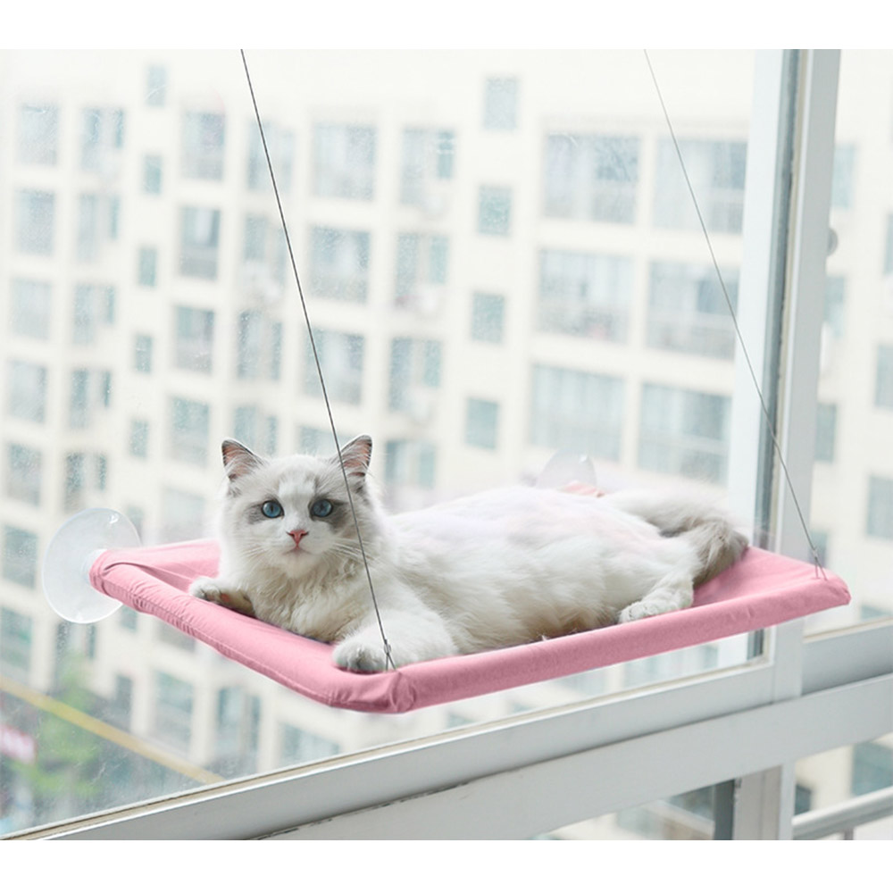Oce 고양이 일광욕 행잉 베드 핑크 냥이집 고양이 선반 창문 침대