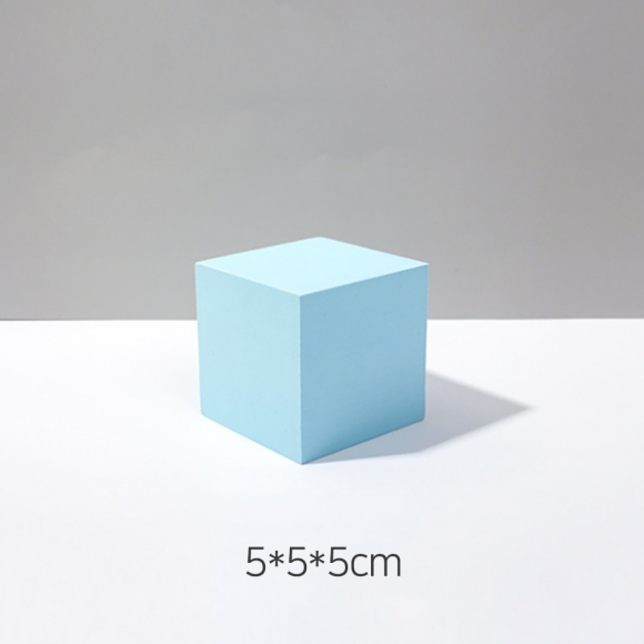 오브제 정사각형 디스플레이박스 3p세트(5x5x5cm) (스카이)