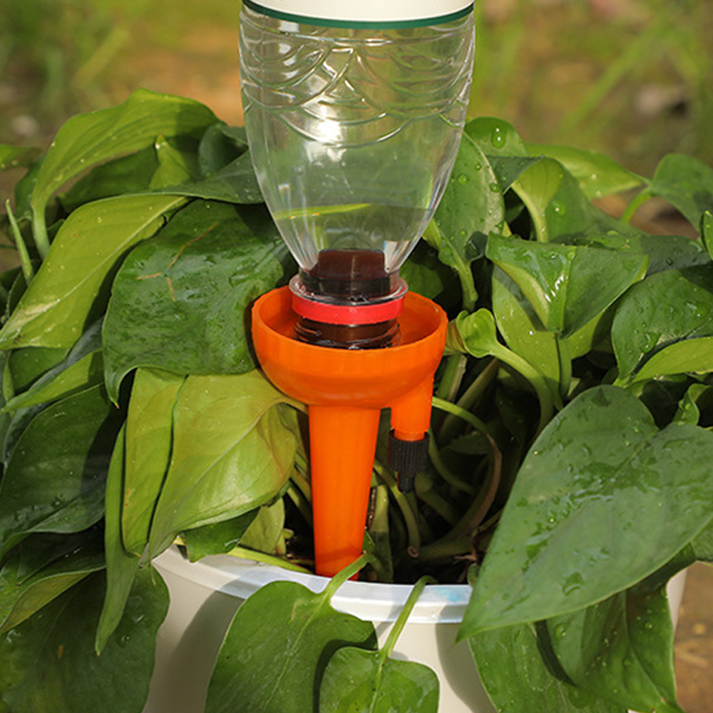 Oce 타이밍 화분 자동급수기 12p세트(오렌지) 거실 가드닝 자동 물주기 자동 물뿌리개