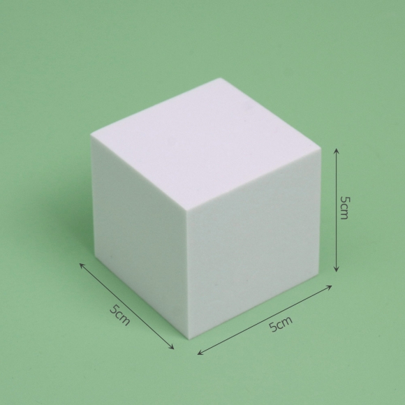 오브제 정사각형 디스플레이박스 3p세트(5x5x5cm) (화이트)