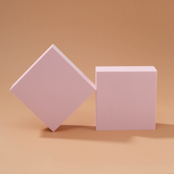 오브제 사각형 디스플레이박스 2p세트(10x10x4cm) (핑크)