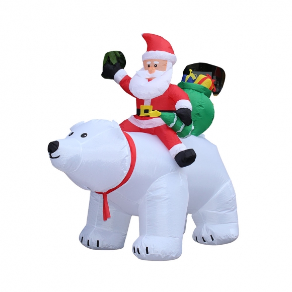 170cm LED 에어벌룬 대형 산타와 북극곰
