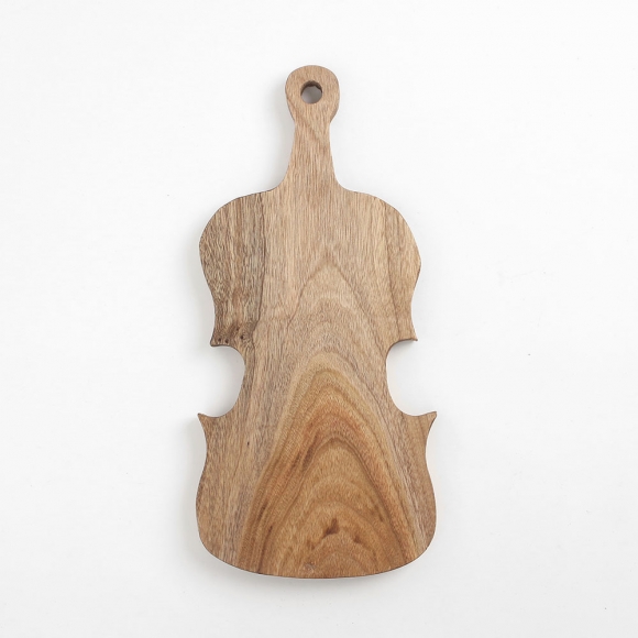 캄포나무 손잡이 플레이팅 도마(바이올린)