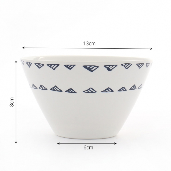 러빙홈 도자기 그릇(13cm) (삼각)