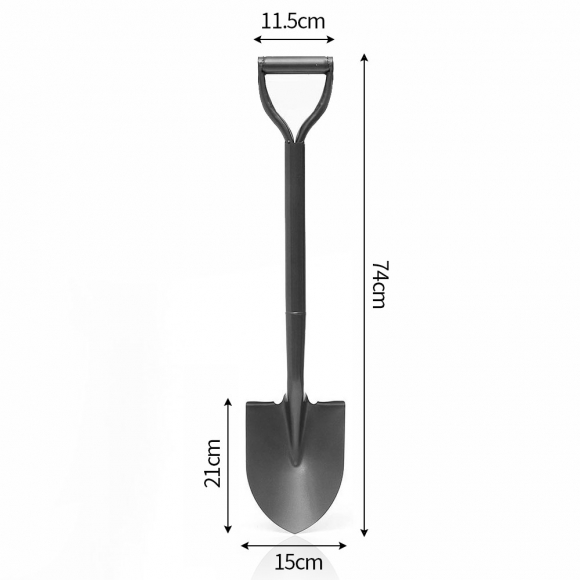 삼각 손잡이 스틸 막삽(69.5cm)