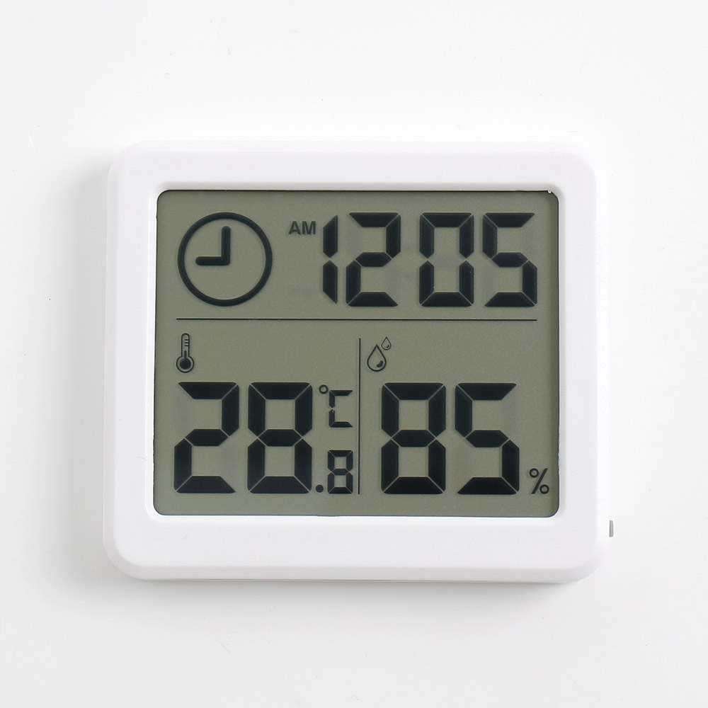 Oce 사각 데스크 시계 디지털 탁상시계 화이트 테이블 시계 스마트 탁상시계 숫자 벽시계