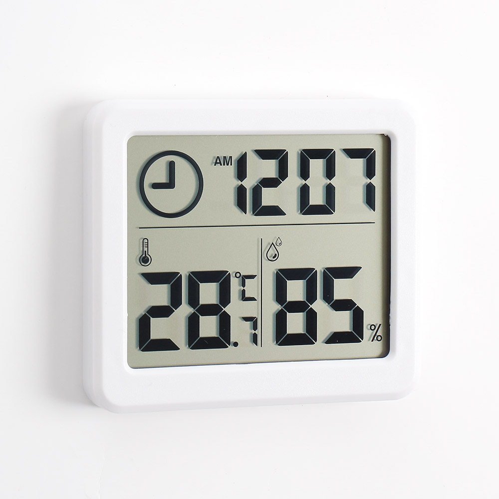Oce 사각 데스크 시계 디지털 탁상시계 화이트 테이블 시계 스마트 탁상시계 숫자 벽시계