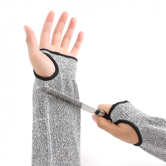 안전가드 베임방지 손등 팔토시(45cm) (블랙)