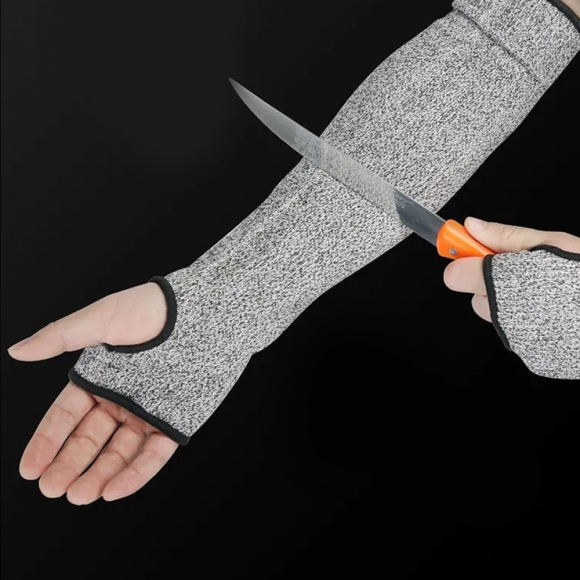 안전가드 베임방지 손등 팔토시(45cm) (블랙)