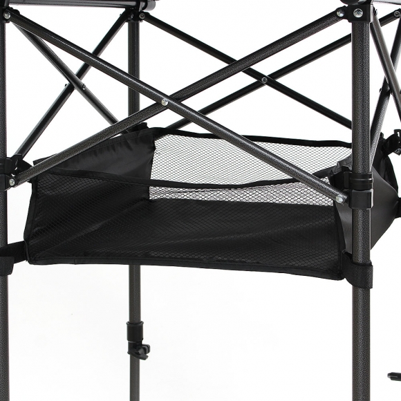 캠핑용 높이조절 롤테이블(59x58cm) (블랙)