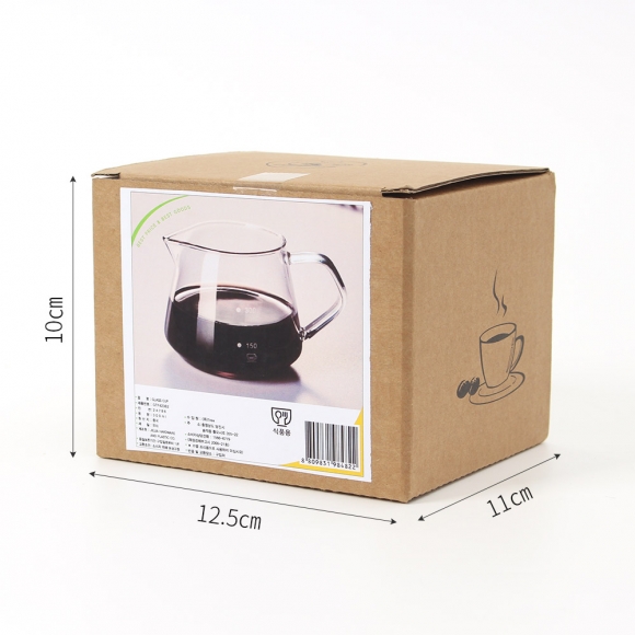 [로하티] 내열유리 핸드드립 커피서버(300ml)