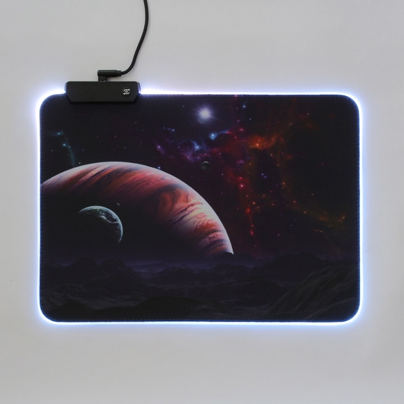 RGB LED 마우스패드(35x25cm) (행성)