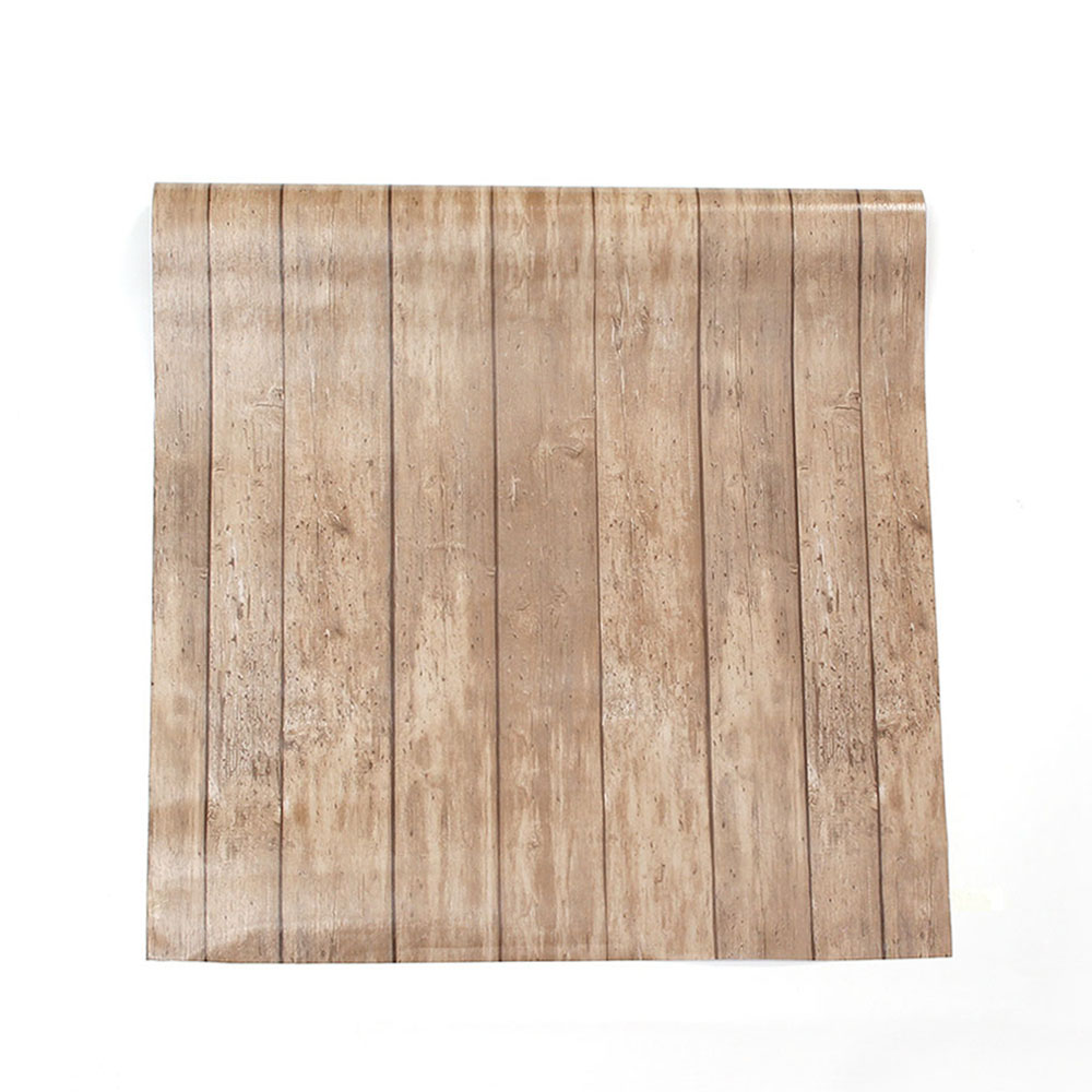 Oce 방수 나무 무늬 벽지 시트지 체크 필름지 브라운 1M 포인트월페이퍼 갈색벽시트지 셀프벽지도배
