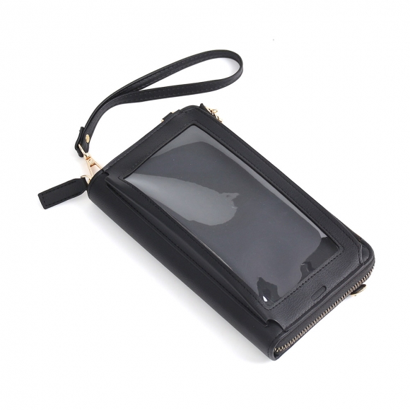투명창 스마트폰 가방(블랙)