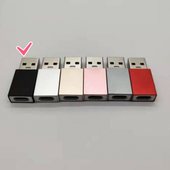 C타입 to USB-A 3.0 변환 젠더 2p세트 A-2(블랙)