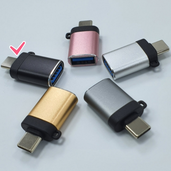 USB-A 3.0 to C타입 OTG젠더 A-3 3p(블랙)