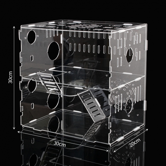 DIY 아크릴 햄스터 케이지 풀세트(2층) (그네집)