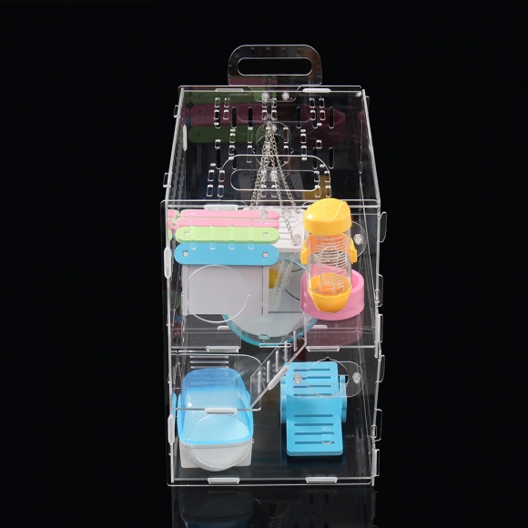 DIY 아크릴 햄스터 케이지 풀세트(2층) (그네집)