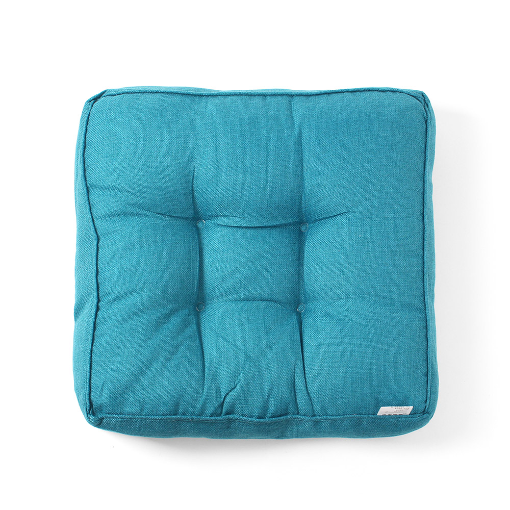 Oce 포인트 쿠션 두꺼운 높은 사각 방석 블루그린 의자 매트  체어 패드 카펫  바닥 깔개