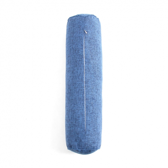 홈스테이 면마 원통 쿠션(15x60cm) (블루)