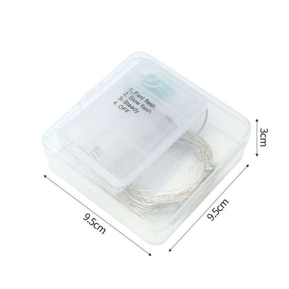 [은하수] 50구 LED 드럼 와이어 전구(5m) (웜색) (건전지타입)