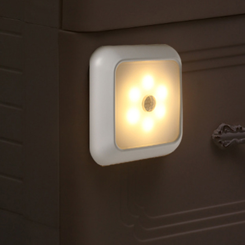 Oce 무선 센서등 벽걸이 접착식 LED 조명 웜화이트 붙이는 벽등 복도 계단 조명 데크 베란다 벽조명