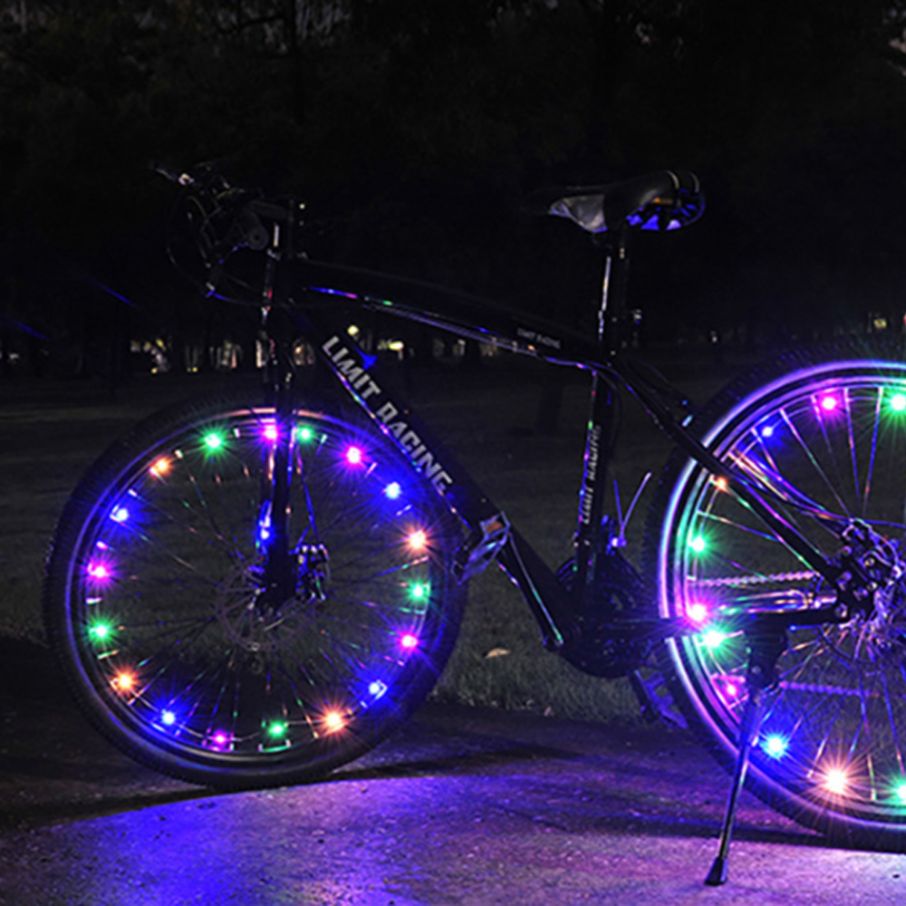 와이어 LED 자전거 휠라이트 플래시-컬러믹스 바퀴 휠조명 바이크 라이트 LED와이어 안전등