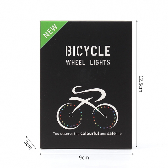 플래시 자전거 LED 와이어 휠라이트(그린)