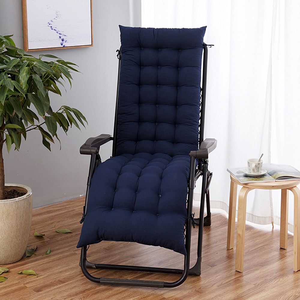 Oce 푹신한 긴 쿠션 기대는 의자 방석 48x160cm 네이비 벤치 매트  바닥 깔개  구름 롱 쿠션