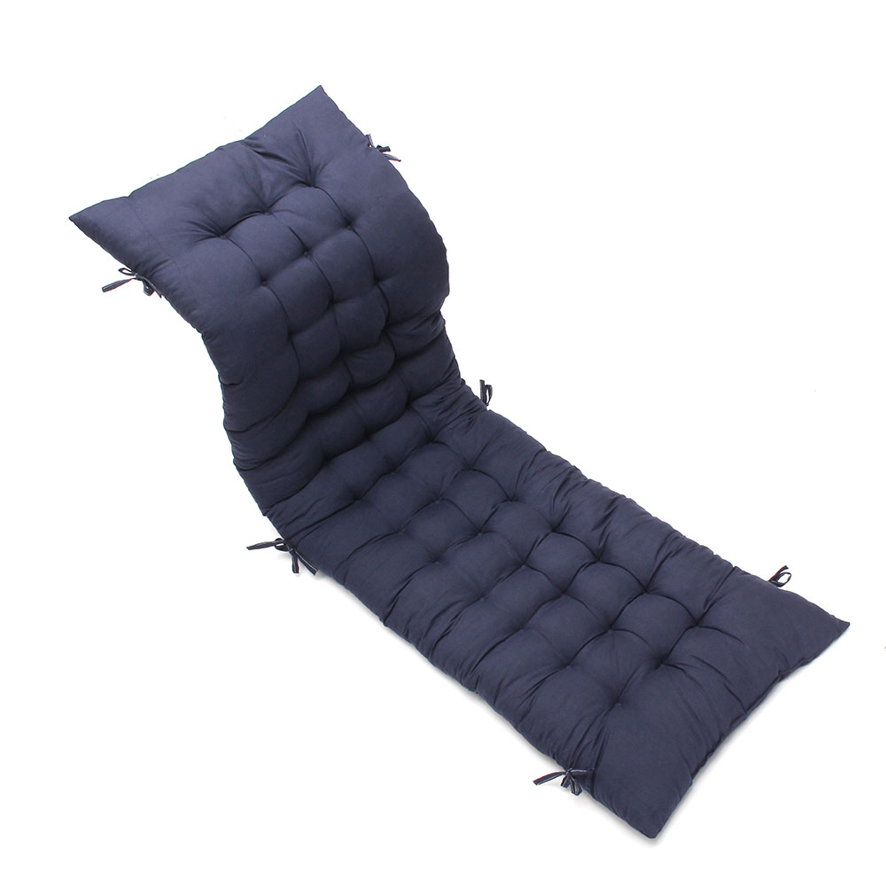 Oce 푹신한 긴 쿠션 기대는 의자 방석 48x160cm 네이비 벤치 매트  바닥 깔개  구름 롱 쿠션