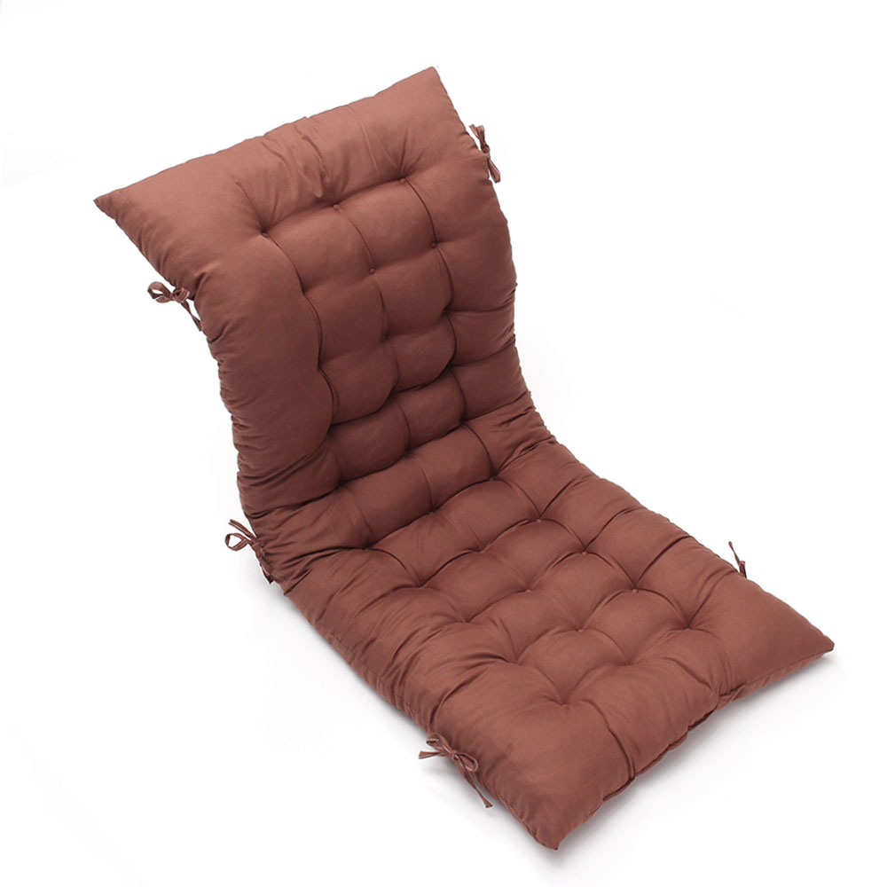 Oce 푹신한 긴 쿠션 기대는 의자 방석 48x120cm 브라운 소파 패드  사각 시트  체어 커버
