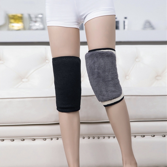 따뜻한 무릎 보온 보호대 2p세트(블랙)