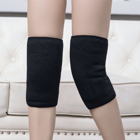 따뜻한 무릎 보온 보호대 2p세트(블랙)