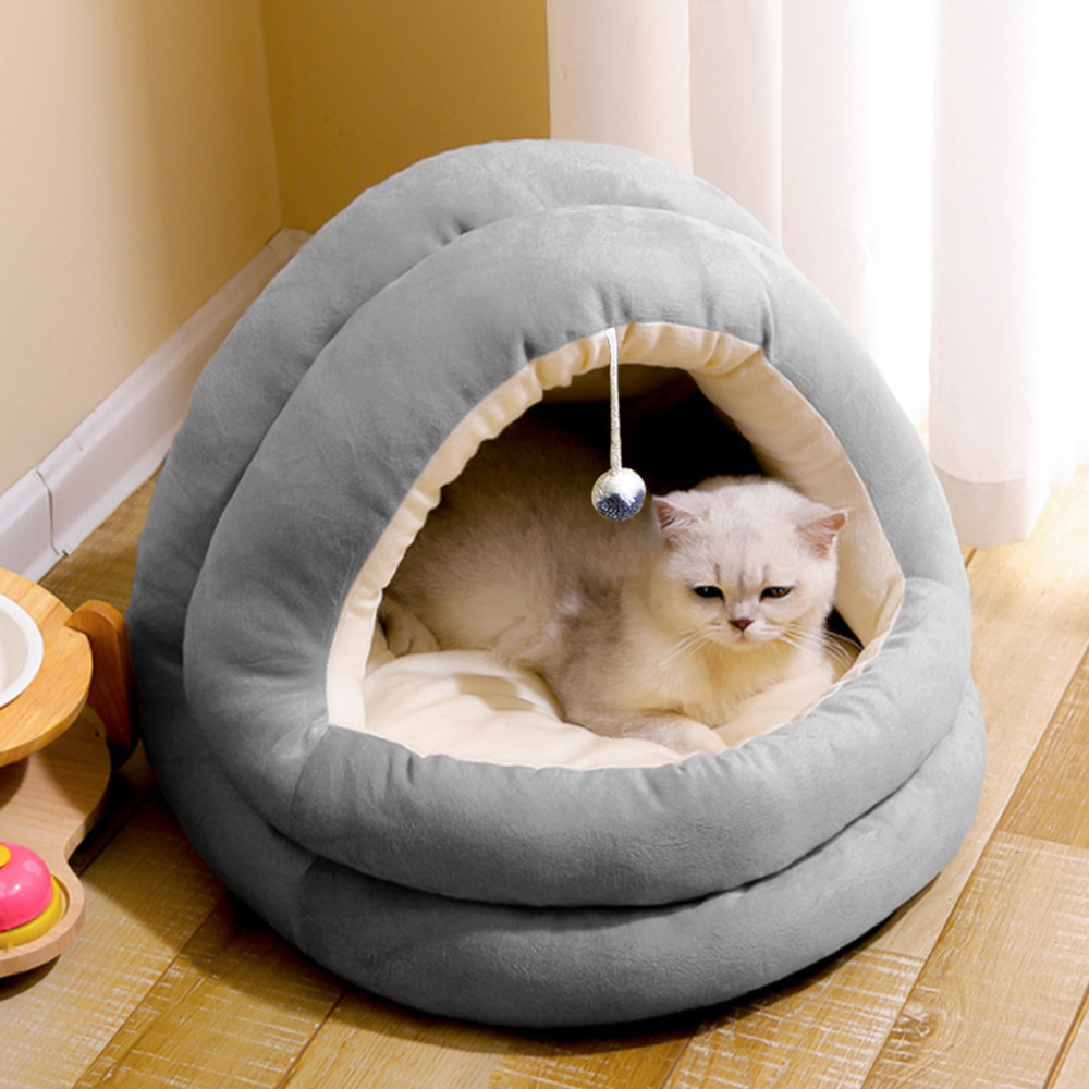 Oce 포근한 강아지 고양이 방 42x40cm 아이보리 개 방석 침대 애묘 애견 쿠션 켄넬 반려견 쿠션