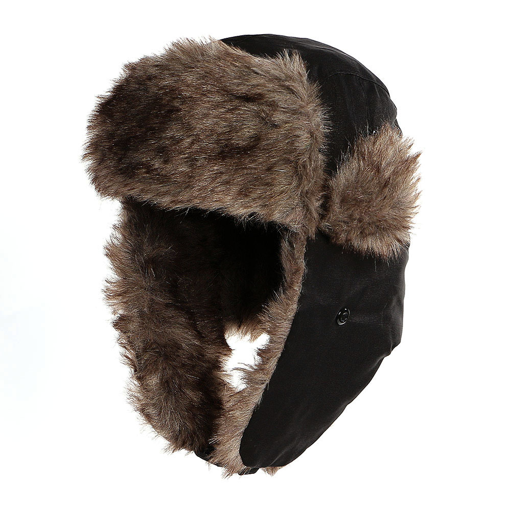 Oce 패션 따뜻한 귀덮개 털 모자 블랙 온열 귀싸개 귀보온 귀덮는 모자