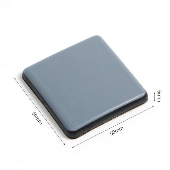 소음방지 슬라이딩 테프론 가구패드 12p세트(사각) (50mm)